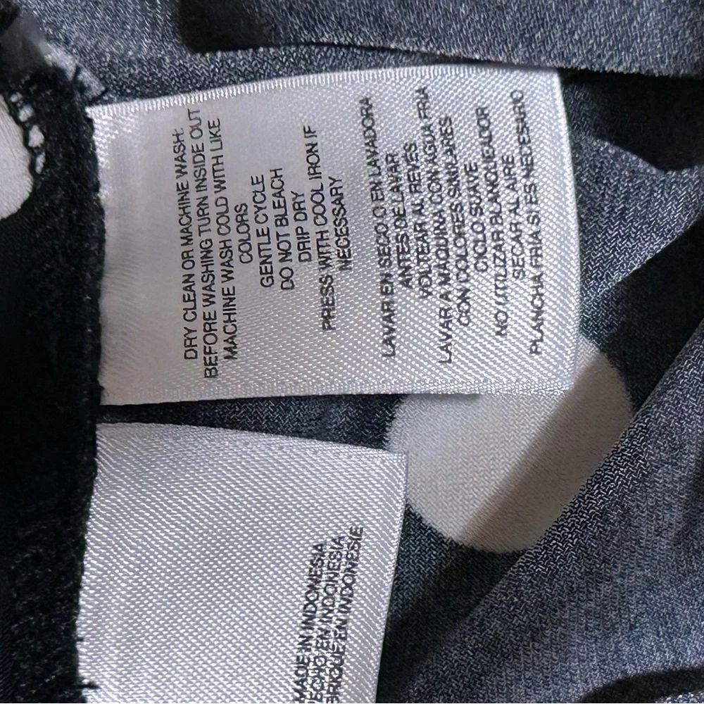 Black and White Polka Dot Skirt - Picture 3 of 8